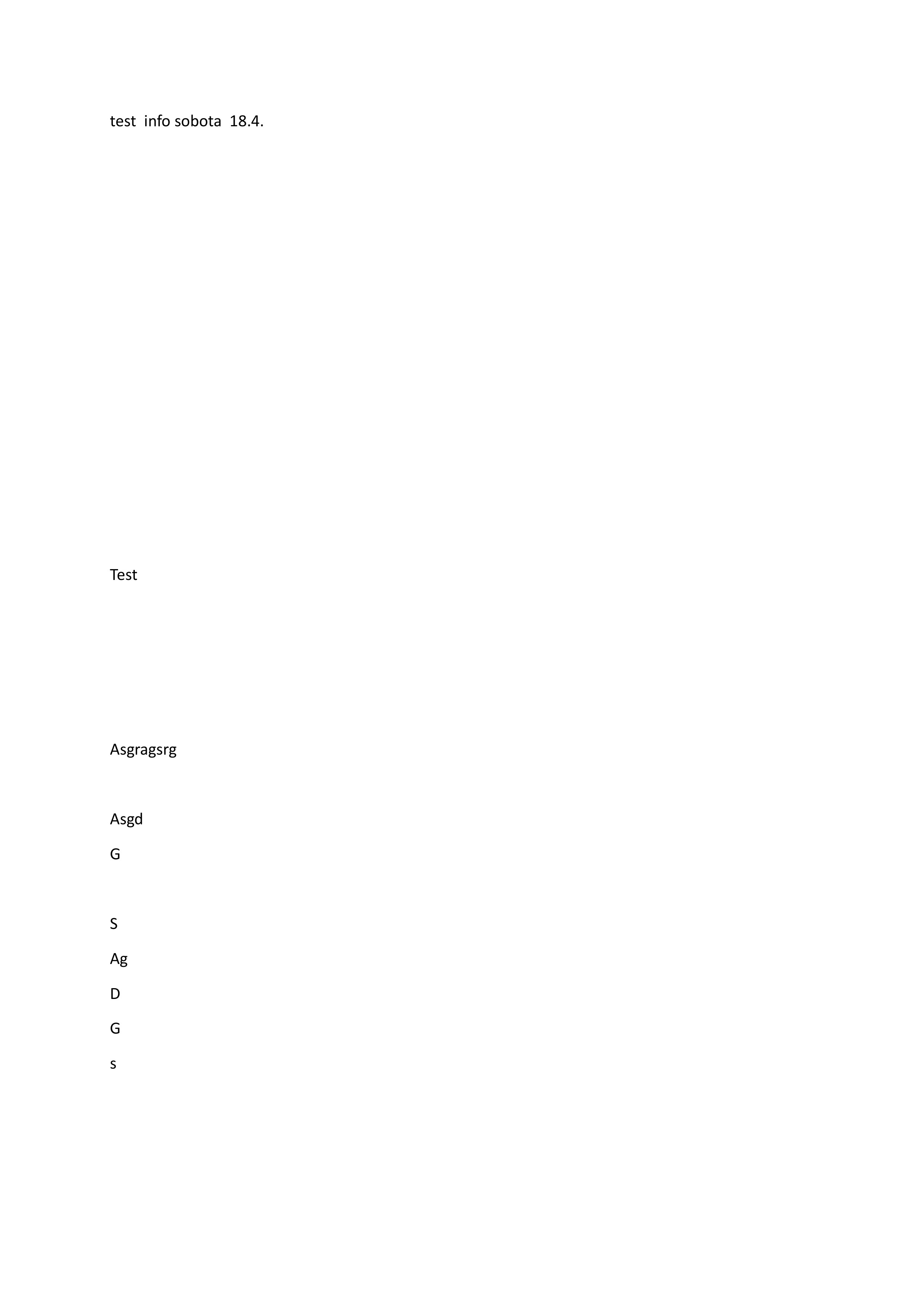 Ohlášky a informace